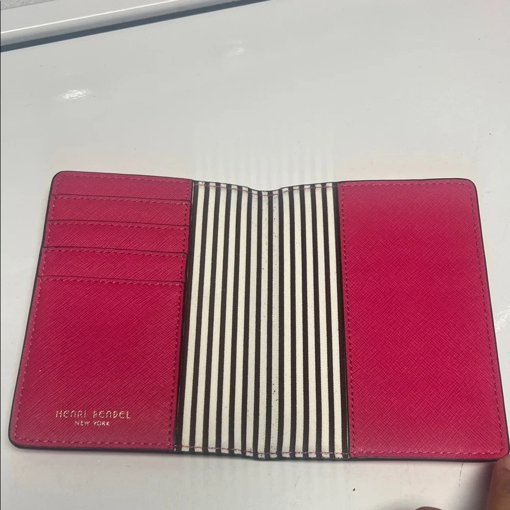 HVH Red Travel Wallet with Gold Detail